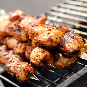 Chicken Shish and Halloumi